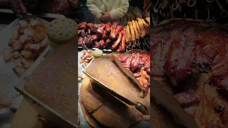 The process of selling roast wax delicacies