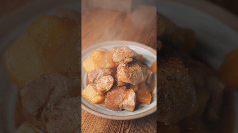 豚とじゃがいもと大根のウマ角煮 #簡単レシピ #レシピ #cooking