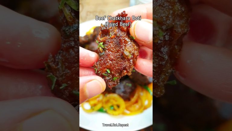 Eid Special Beef Chatkhara Boti | Crispy Fried Beef | Eid-ul-adha Special Beef Recipe |