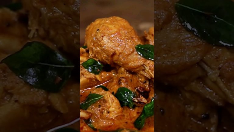 Kerala Style Nadan Chicken Curry | Chicken Gravy  #shorts #nadanchickencurry #chickenrecipes