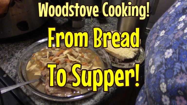 Woodstove Cooking! Bread And Turkey Noodle Soup!