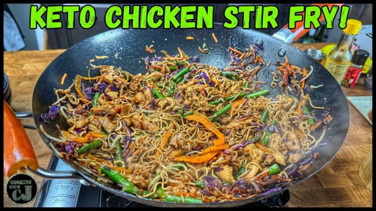 Discover the Deliciousness of KETO Friendly Chicken Stir Fry Noodles!