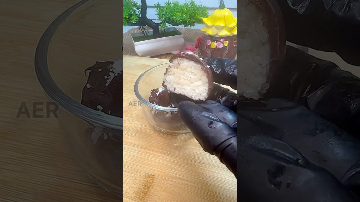 2-Ingredients Bounty Ball recipe 🤤⚡️#shorts #trending #viral