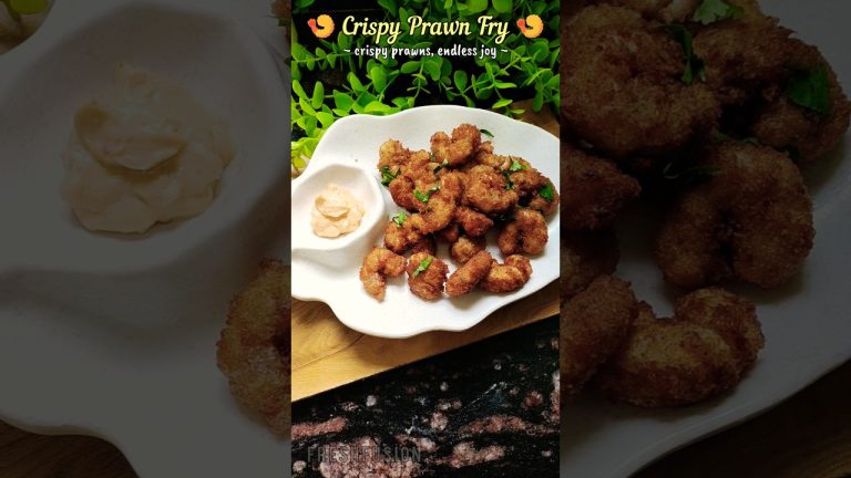 Crispy golden prawn fry recipe in 20 min|Seafood🍤 |Must Try Recipe#shorts #prawns #youtubeshorts