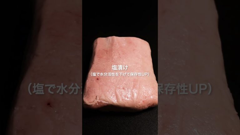 3ヵ月熟成-塩漬け豚ロース肉（加熱処理必須） #shorts