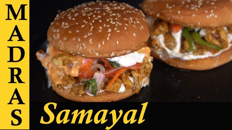 Chicken Shawarma Burger recipe in Tamil | Homemade Tzatziki  Sauce