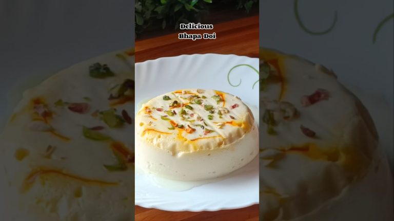 Authentic Bengali Bhapa Doi Recipe 😋🤤😍 Steamed Yogurt  Dessert ❤️ #shorts #recipe