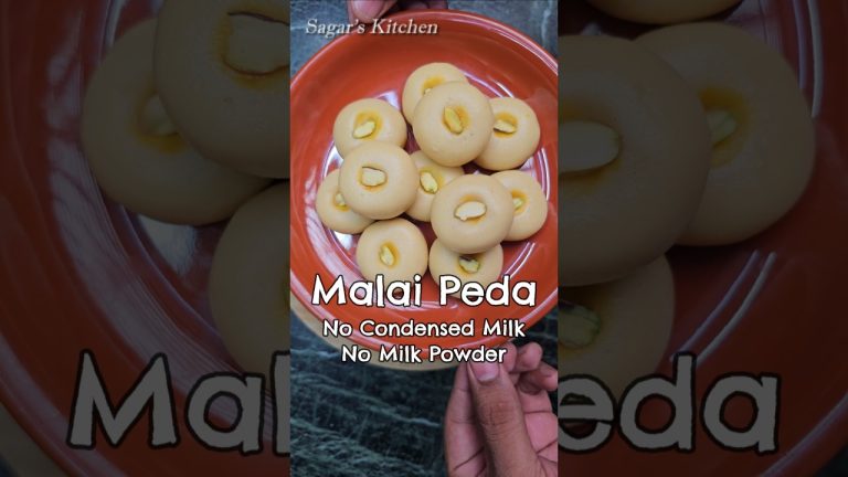 Pure & Original Malai Peda Recipe Step by Step #Shorts #Sweet