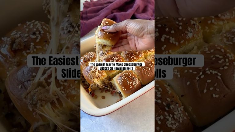Cheeseburger Sliders on Hawaiian Rolls #superbowlfood #gamedayfood #gamedaysnacks