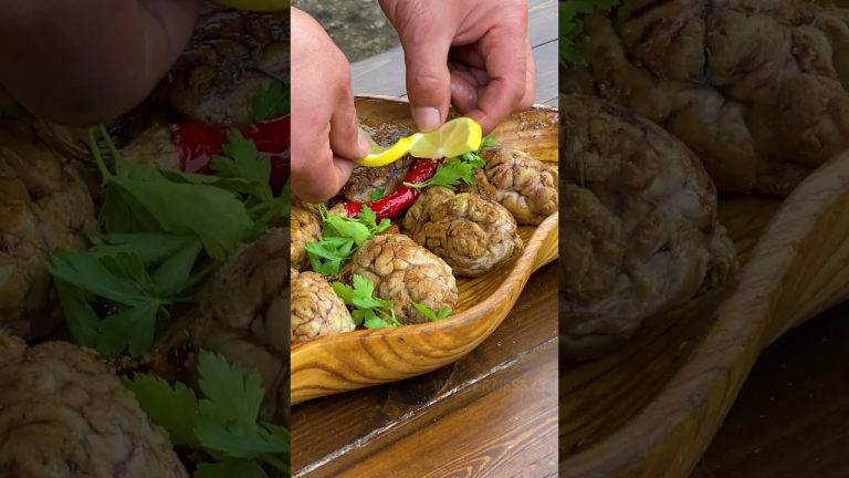 The Softest Meat? Cooking Brain in Bone to Perfection! 🦴🔥