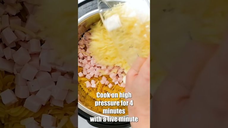 Leftover Ham Recipe: Instant Pot Ham and Cheese Pasta