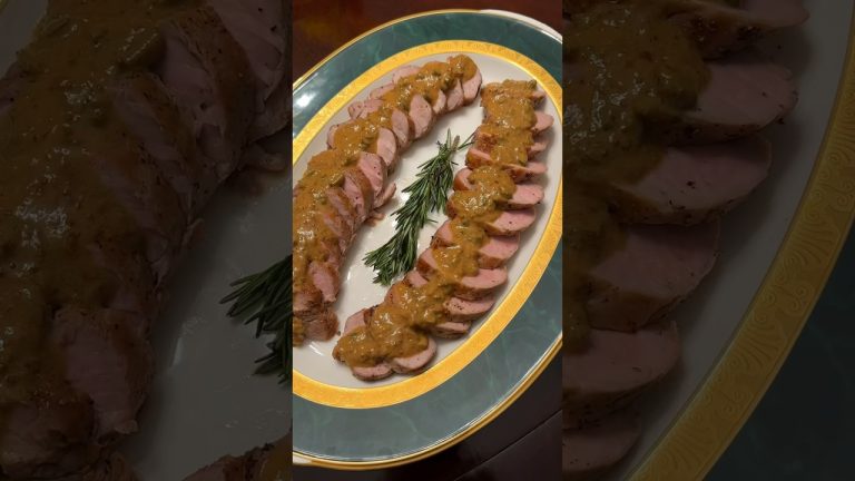 Pork Tenderloin Roast with Charcuterie Sauce 🔥🔥