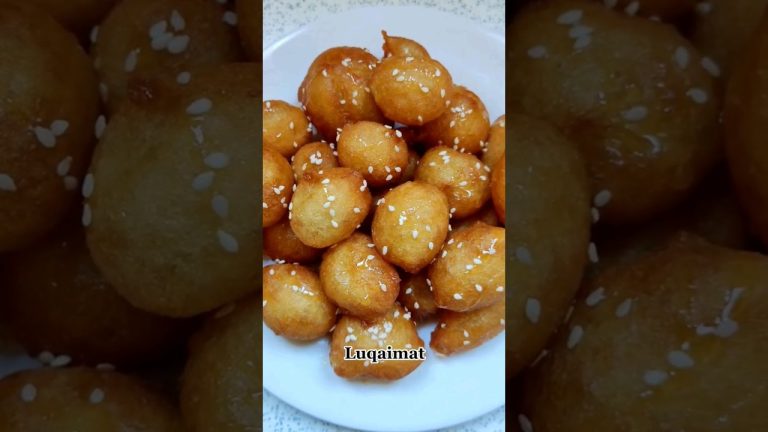 Luqaimat recipe – Arabian Sweet Dumpling Recipe | Arabic sweet dumplings | Arab dessert recipes