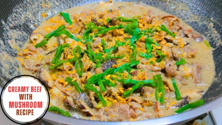 Creamy Beef with Mushroom Recipe | Easy and Delicious!