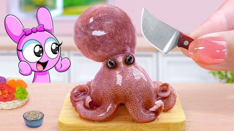 Wow Recipe Seafood Lover 😍 Best Crispy Miniature Cheetos Takis Fried Octopus 😍 Tina Mini Cooking