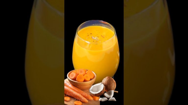 Carrot Coconut milk Smoothie #shorts