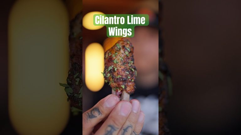 Cilantro Lime Wings #tftibbq #chickenwings #cilantrolime #bbqfood #chickenrecipe