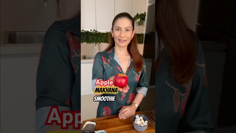 How to make smoothie without oats? Makhana Apple Nuts Smoothie.