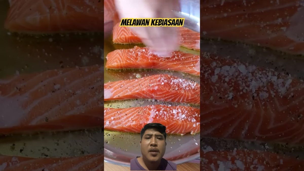 Gini dong, salmon digoreng #cooking #garlicbuttersalmon #recipe #food #seafood #nafsumakan