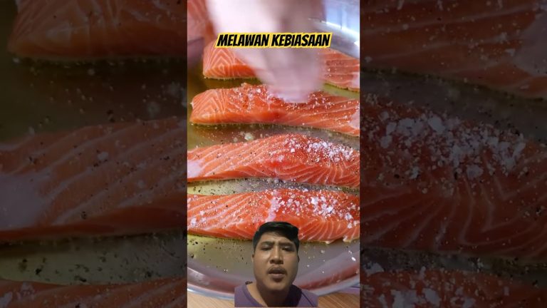 Gini dong, salmon digoreng #cooking #garlicbuttersalmon #recipe #food #seafood #nafsumakan