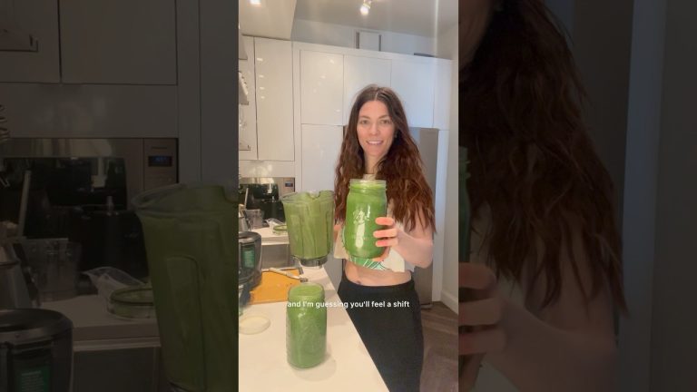 A healthy green smoothie along with fruit many days for breakfast. #healthylifestyle #healthy