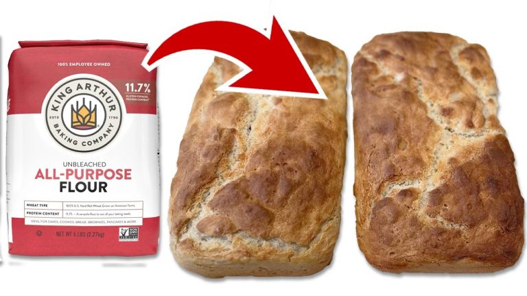 4-Ingredient No Knead Bread Dough Recipe  | No Eggs, No Oven | Never Buy Bread Again!