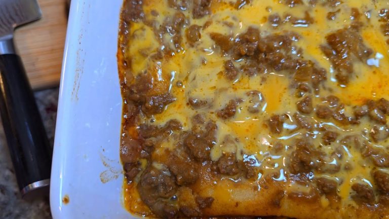 EASY Beef & Cheese Enchiladas | Chili Gravy Recipe