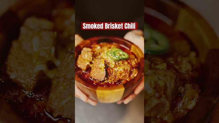 SMOKED BRISKET CHILI #chili #chilirecipe  #brisket #smokedbrisket #easyrecipe #tftibbq