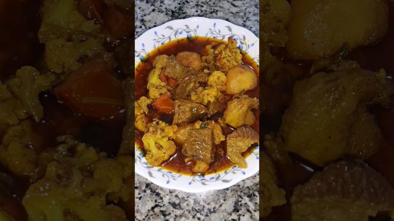 Beef And Cauliflower Curry 🥦 #beef #cauliflower #recipe #trending #shorts