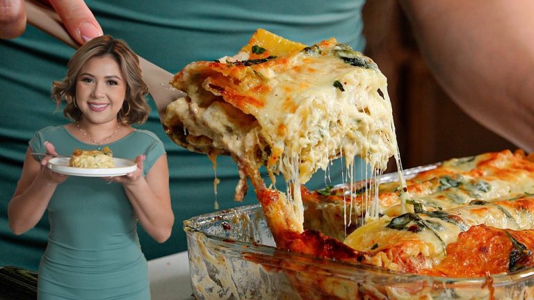 The CREAMIEST White Chicken Lasagna You Will Ever Make!