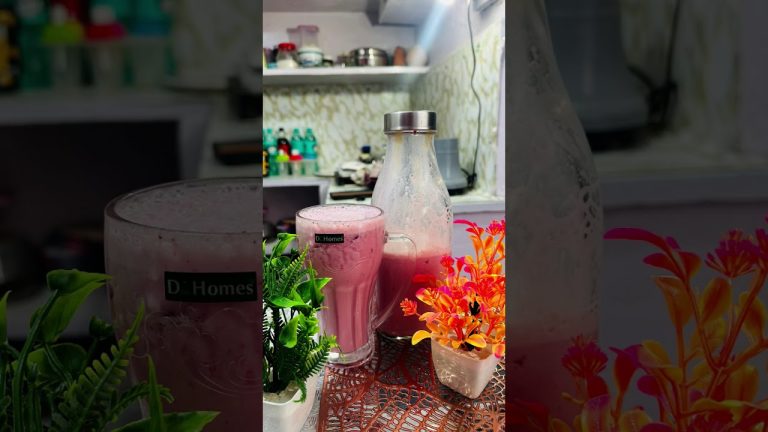 Strawberry milk shake#creamy strawberry maxican food#shortvideo#recipe #aquva