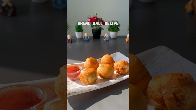 Trending recipe of crispy bread balls #shorts #crispy #bread #recipe #samosa
