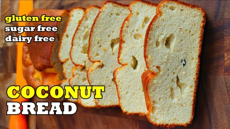 HOW TO MAKE COCONUT BREAD |   SUGAR FREE |  GLUTEN FREE | DAIRY FREE  | COCONUT BREAD | #shorts