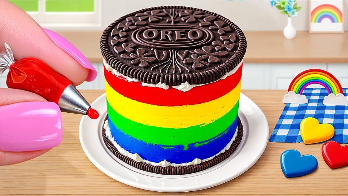 Satisfying Oreo Mini Cake ASMR 🎧 | Sweet Chocolate Cake Recipe Using OREO