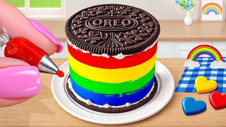 Satisfying Oreo Mini Cake ASMR 🎧  | Sweet Chocolate Cake Recipe Using OREO