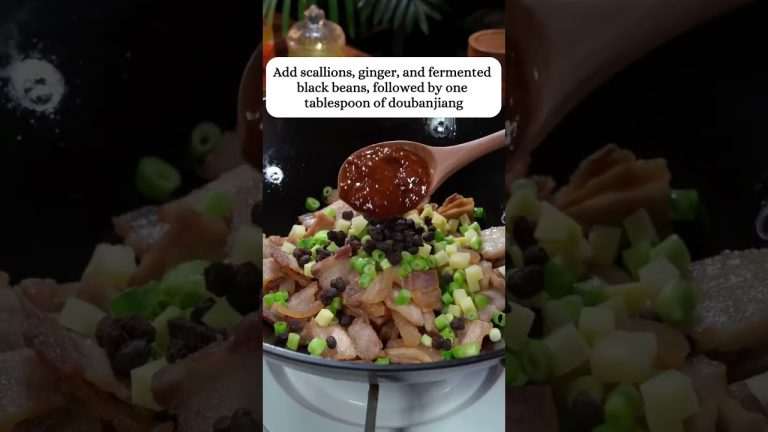 How to Make Chinese Twice Cooked Pork(Hui Guo Rou) #chinesefood #easyrecipes #porkrecipe #porkbelly