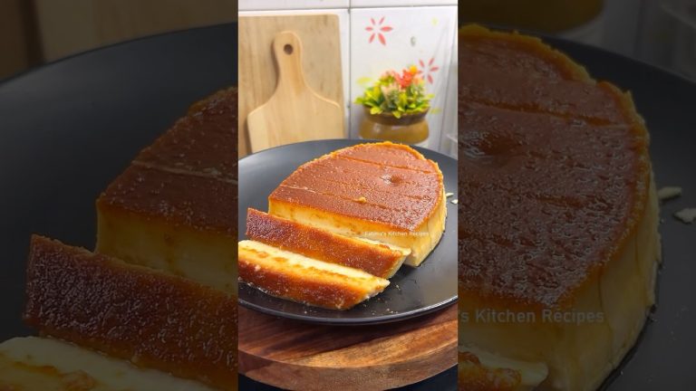 Caramel Bread Pudding Recipe 🍮#shorts #shortvideo #pudding #cookingvideo