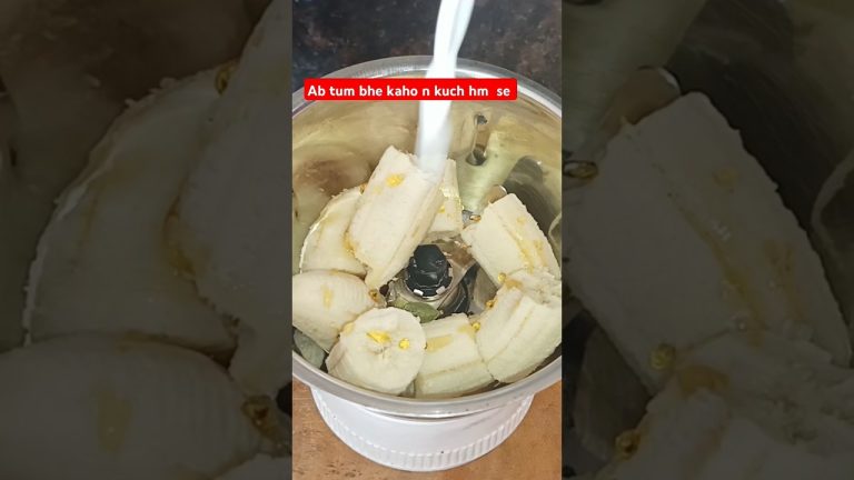 #shorts Healthi shake recipe I Banana 🍌milk shake | #love #song #masalachaas #garlicchutney