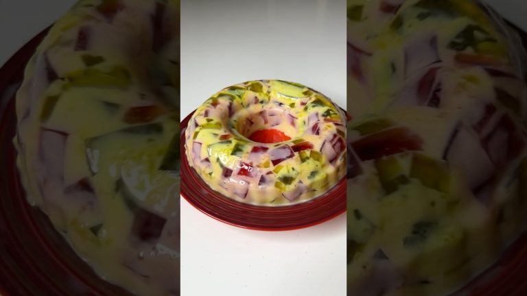 Impress your guest with this! Broken Glass Jelly Pudding