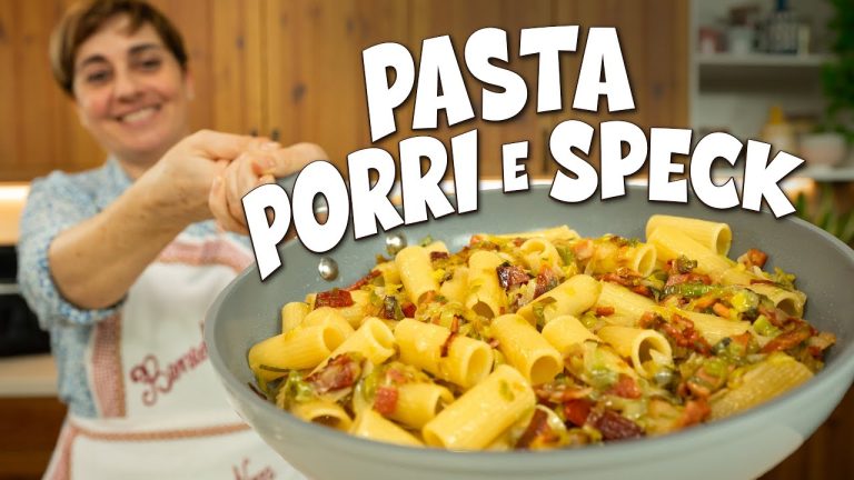 PASTA PORRI E SPECK Ricetta Facile – Fatto in Casa da Benedetta