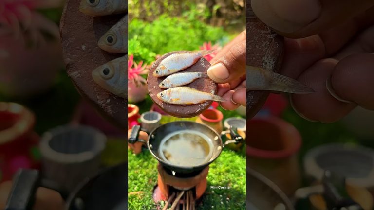 Delicious mini fish recipe 🐠🐠#shorts #shortsvideo #youtubeshorts #minicocinar