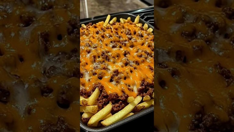 Cheesy Loaded Beef Fries 🍟🧀🥩  Ingredients: