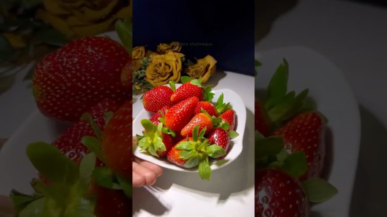 Creamy Tender coconut strawberry drink #shorts