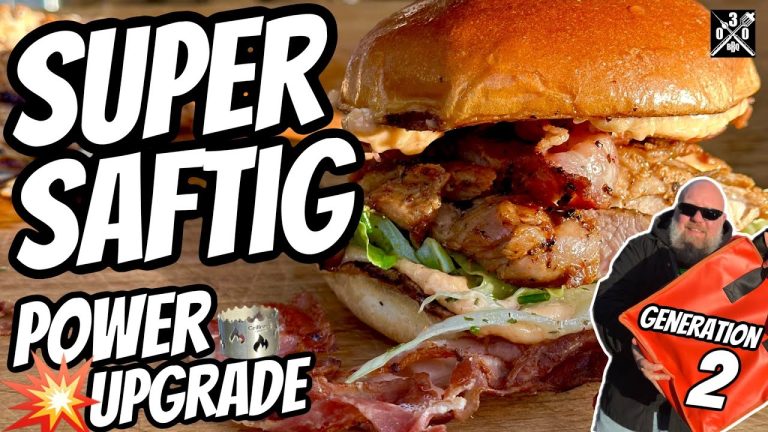 Der SAFTIGSTE Pollo Fino Burger 2. Generation Mini Feuerplatte – 030 BBQ