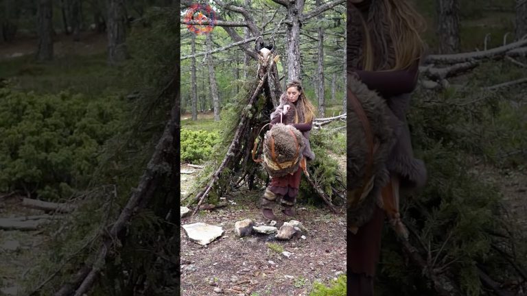 Forest Steak: The Ultimate Wilderness Cooking Adventure 🔥 #survival #bushcraft #adventure