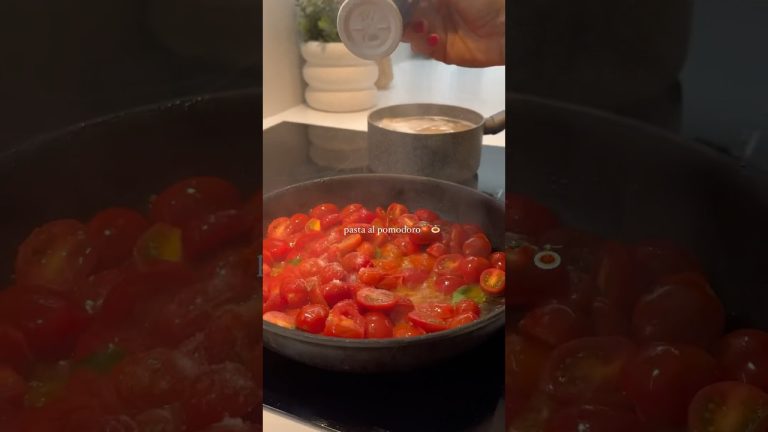italian dinner recipe 🍅🍝 pasta al pomodoro #dinnerideas