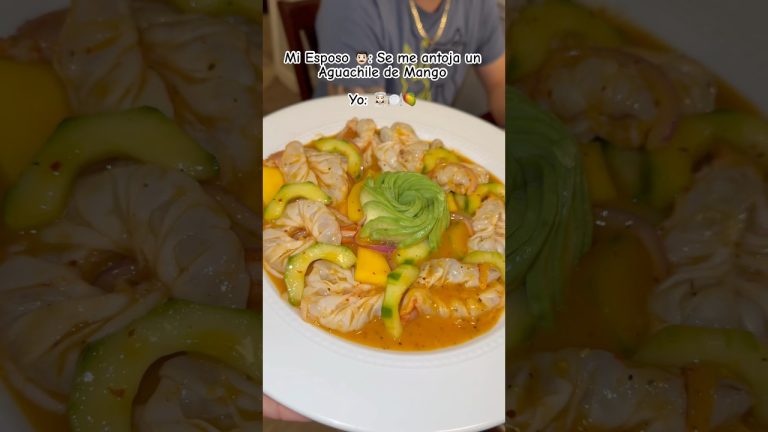 Aguachile de Mango 🥭 #aguachile #easyrecipe #recetasmexicanas #seafood #camarones #shrimp