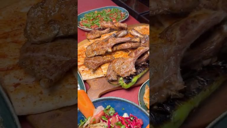 🔥 Lamb chops cooked to perfection! 😋  #shorts #food #lambchops #bbq #delicious