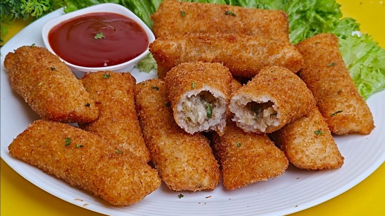 Bread Spring Roll | बिना अलग से शीट और मेहनत के बनाये क्रिस्पी टेस्टी स्प्रिंग रोल्स