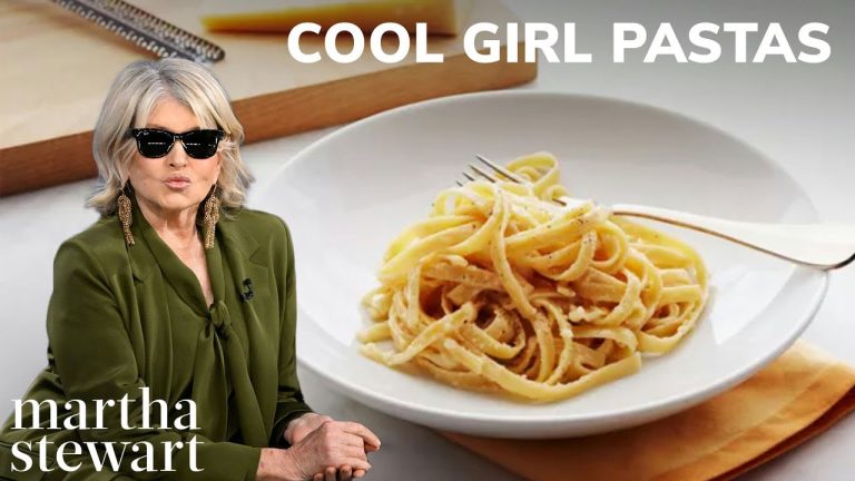 Martha Stewart's Cool Girl Pasta Recipes | One Pot, Fettuccine, and Bucatini